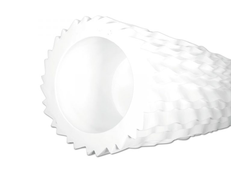 EUROPALMS Design pot LAMELLA-140, white