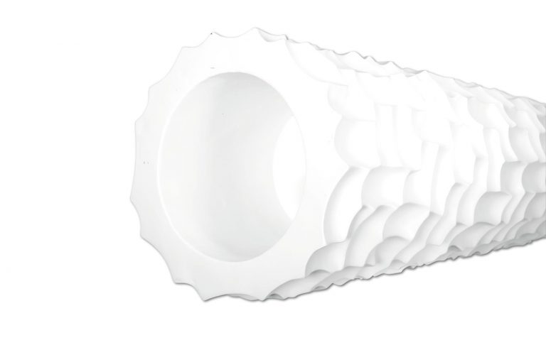 EUROPALMS Design pot SPATTLE-140, white