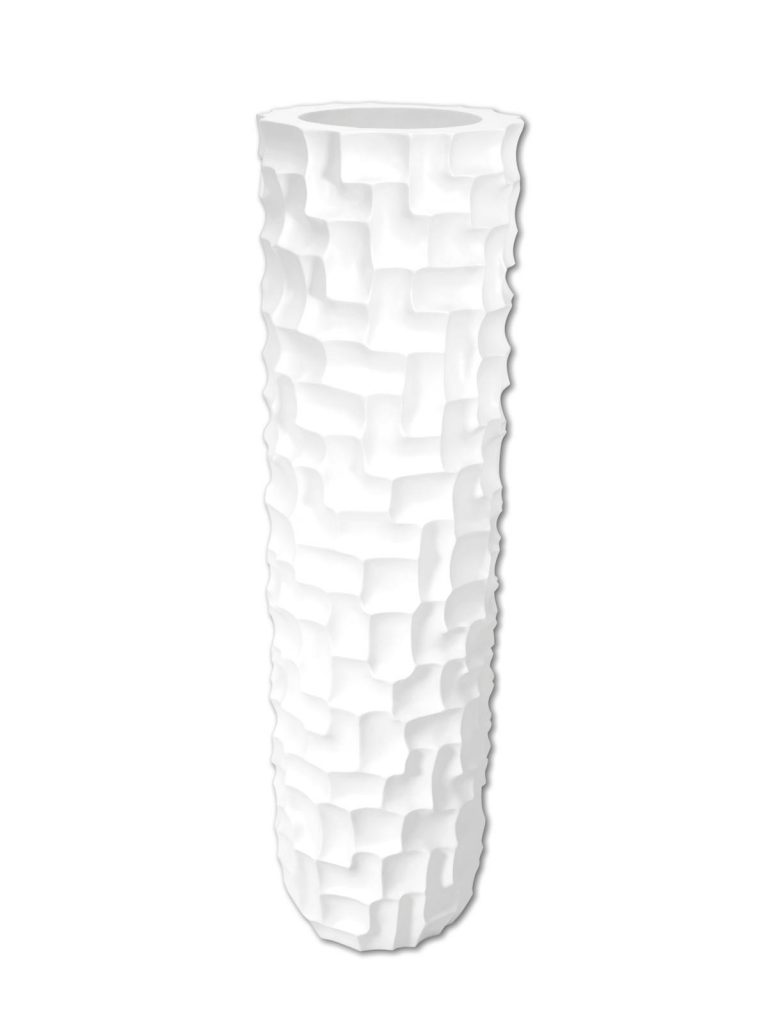 EUROPALMS Design pot SPATTLE-140, white