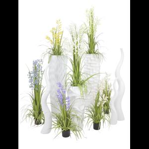 EUROPALMS Design vase WAVE-150, white