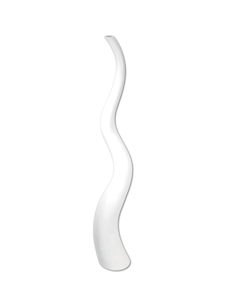 EUROPALMS Design vase WAVE-150, white