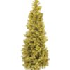 EUROPALMS Fir tree FUTURA, gold metallic, 210cm