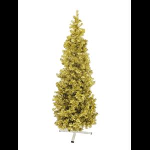 EUROPALMS Fir tree FUTURA, gold metallic, 210cm