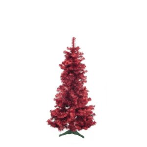 EUROPALMS Fir tree FUTURA, red metallic, 180cm