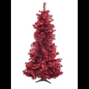 EUROPALMS Fir tree FUTURA, red metallic, 210cm