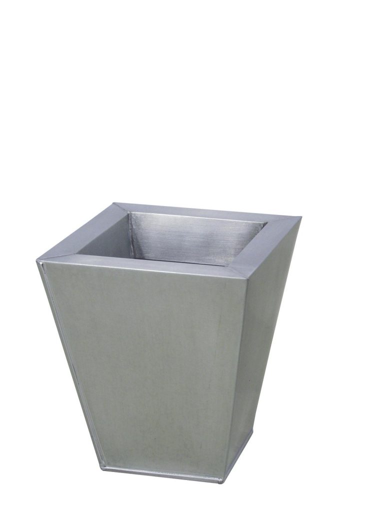 EUROPALMS Flowerpot, zinc, 25cm square