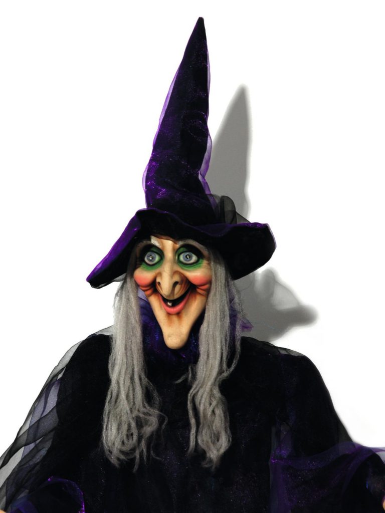 EUROPALMS Halloween figure Witch, animated 175cm