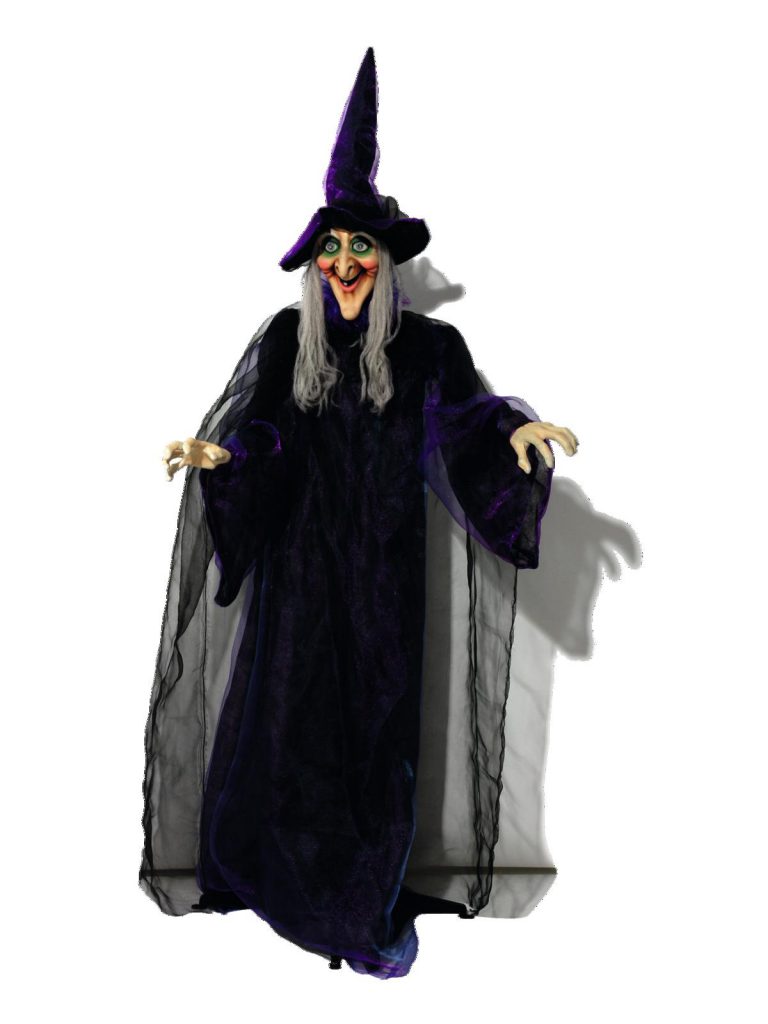 EUROPALMS Halloween figure Witch, animated 175cm