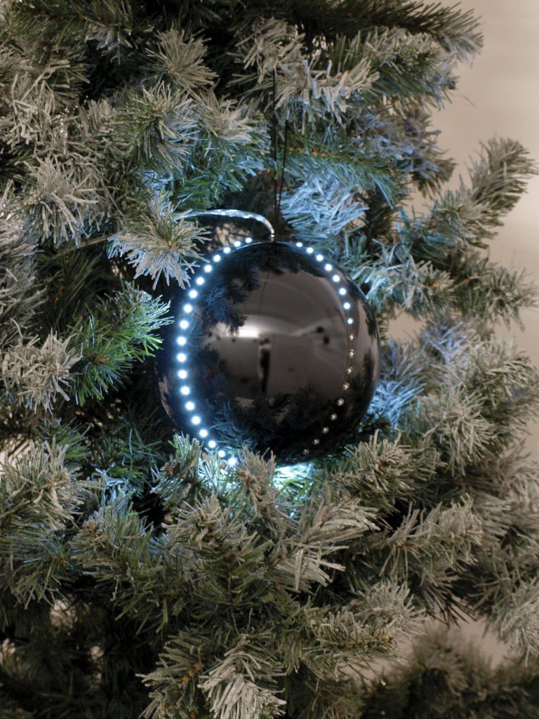 EUROPALMS LED Snowball 15cm, black