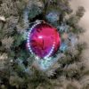 EUROPALMS LED Snowball 8cm, pink 5x