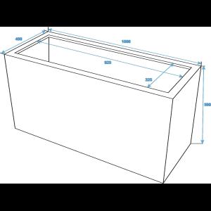 EUROPALMS LEICHTSIN CUBE-50, shiny-white