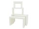 EUROPALMS LEICHTSIN DECO TABLES, white