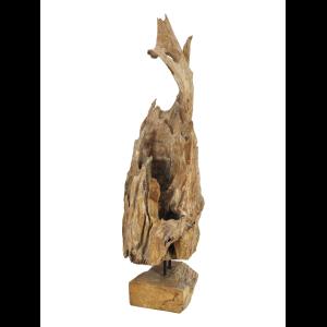 EUROPALMS Natural wood sculpture 160cm