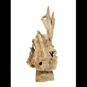 EUROPALMS Natural wood sculpture 160cm