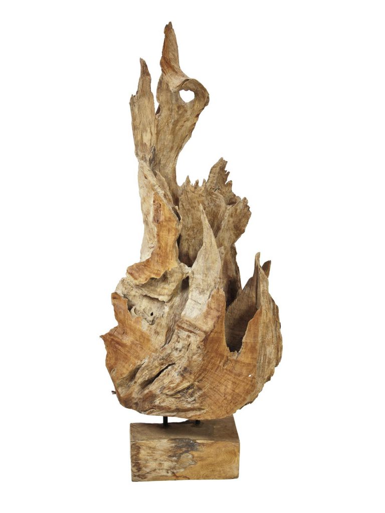 EUROPALMS Natural wood sculpture 160cm