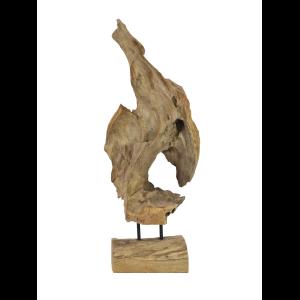 EUROPALMS Natural wood sculpture 60cm