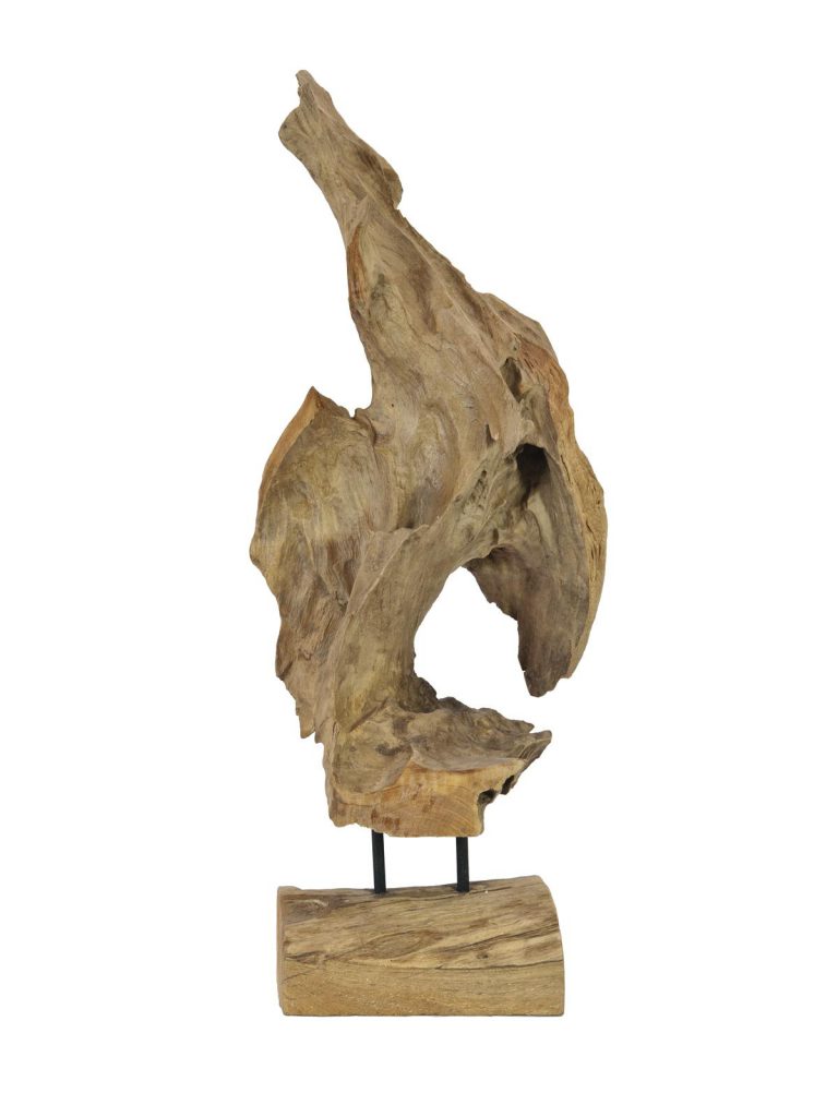 EUROPALMS Natural wood sculpture 60cm