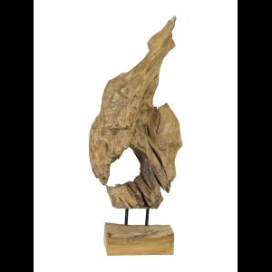 EUROPALMS Natural wood sculpture 60cm