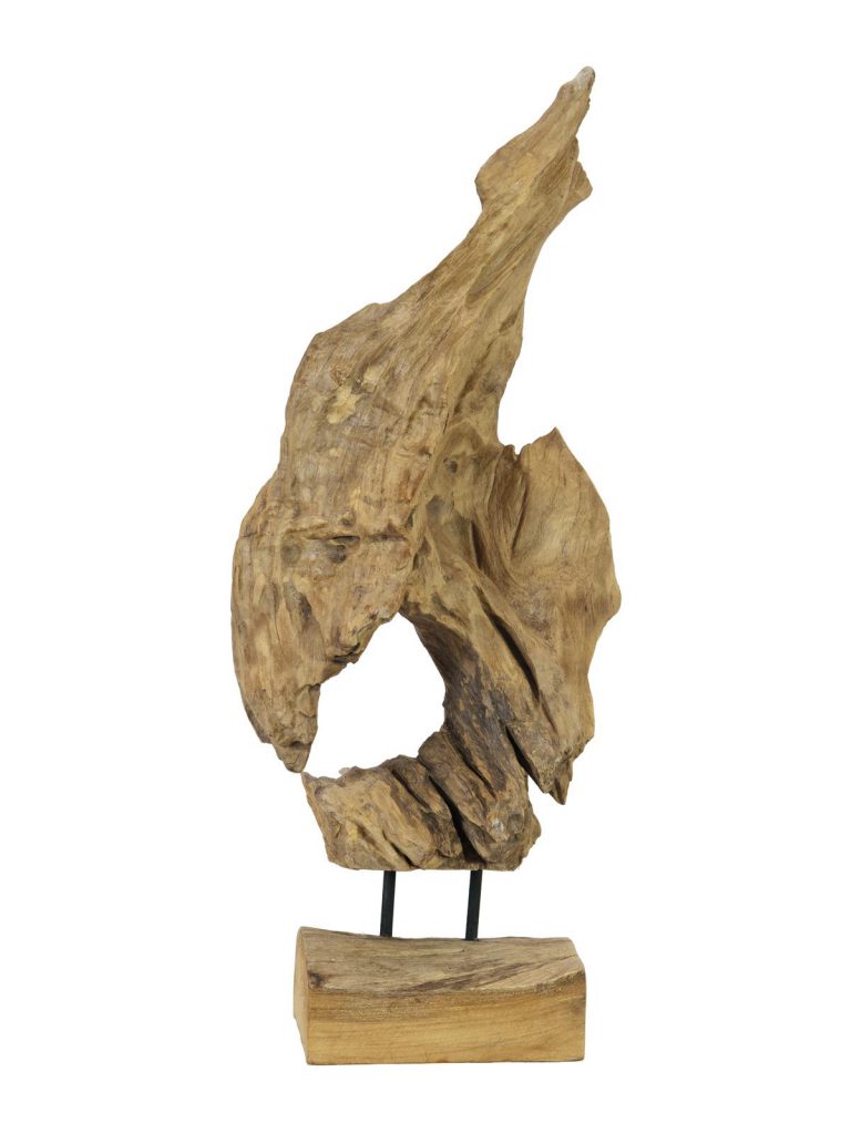 EUROPALMS Natural wood sculpture 60cm