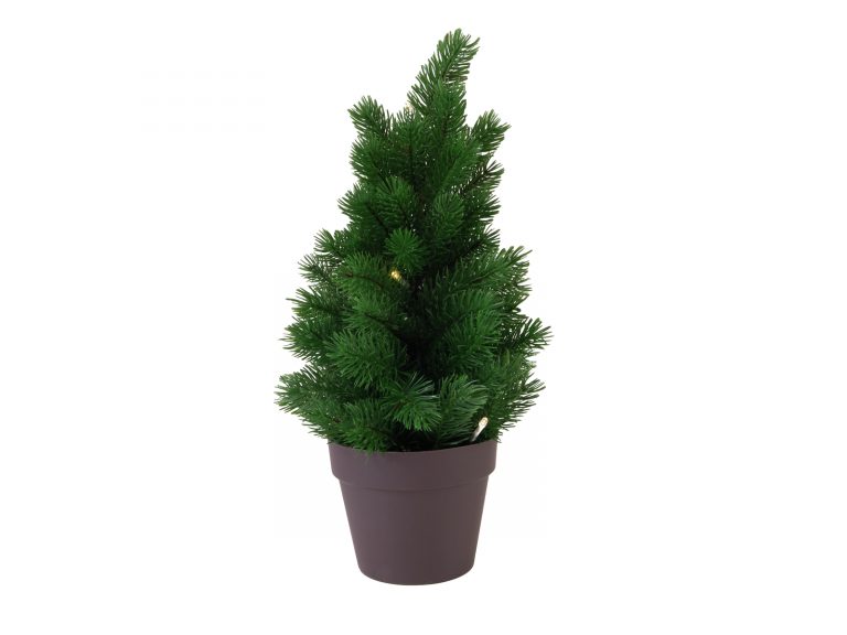 EUROPALMS PE fir tree with LEDs, 40cm