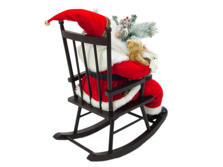 EUROPALMS Santaclaus with rocking chair, 80cm