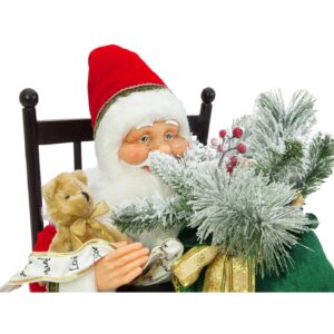 EUROPALMS Santaclaus with rocking chair, 80cm