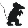 EUROPALMS Silhouette Creepy Mouse, 56cm