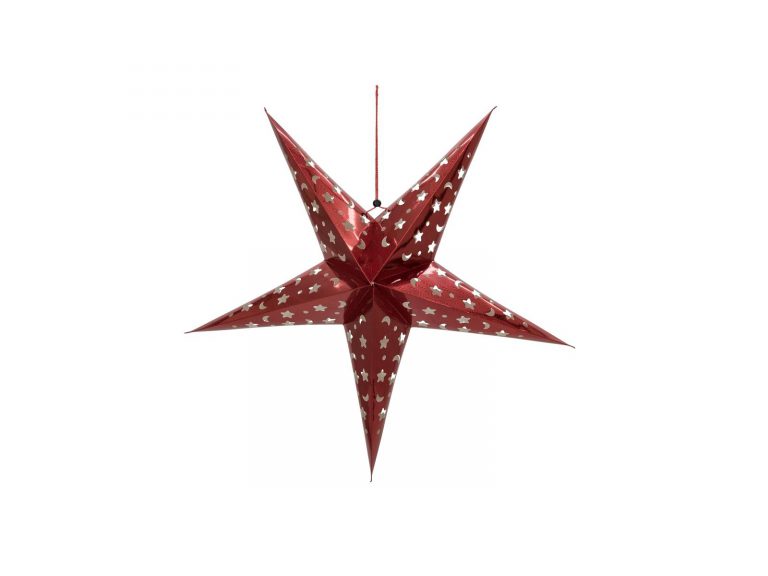 EUROPALMS Star Lantern, Paper, red 50 cm