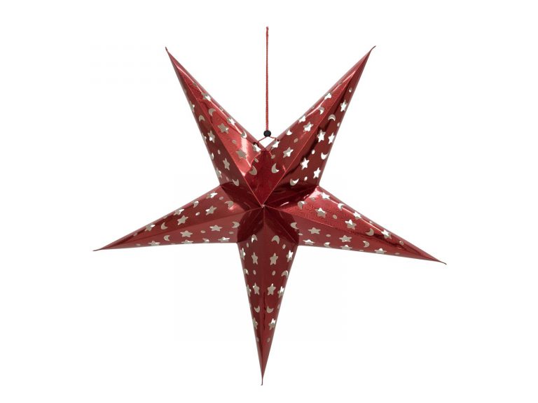 EUROPALMS Star Lantern, Paper, red, 75 cm