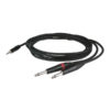 FLX31 - stereo mini Jack > 2 mono Jack L/R corpo jack a incasso, 1,5m