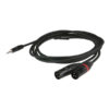 FLX46 - stereo mini Jack > 2 XLR/M 3p. corpo jack a incasso, 3m