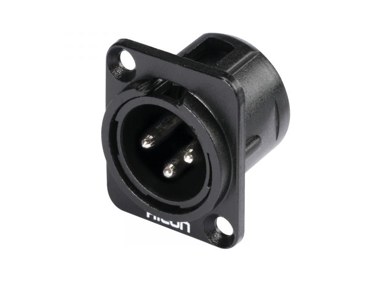 HICON XLR mounting plug 3pin HI-X3DM-M