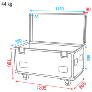 Multiflex Case Compreso 2 divisori alti