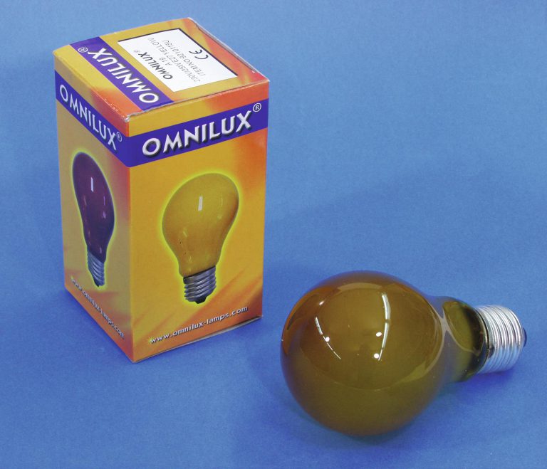 OMNILUX A19 230V/25W E-27 yellow