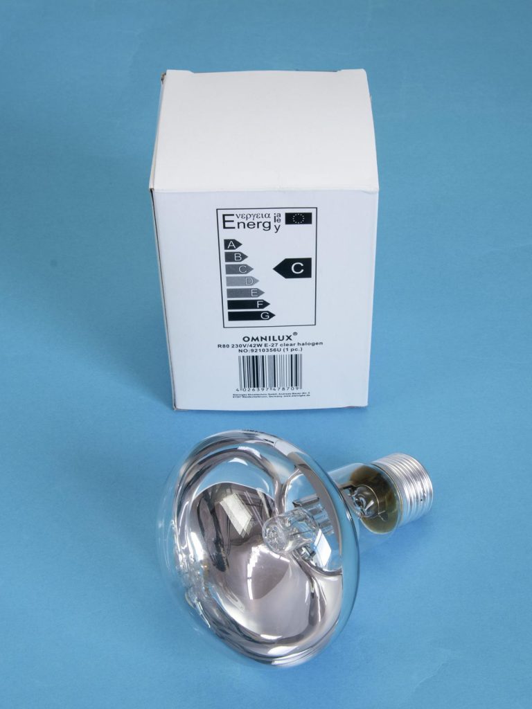 OMNILUX R80 230V/42W E-27 clear halogen