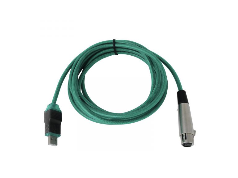 OMNITRONIC Adaptercable USB/XLR(F) 5m gn