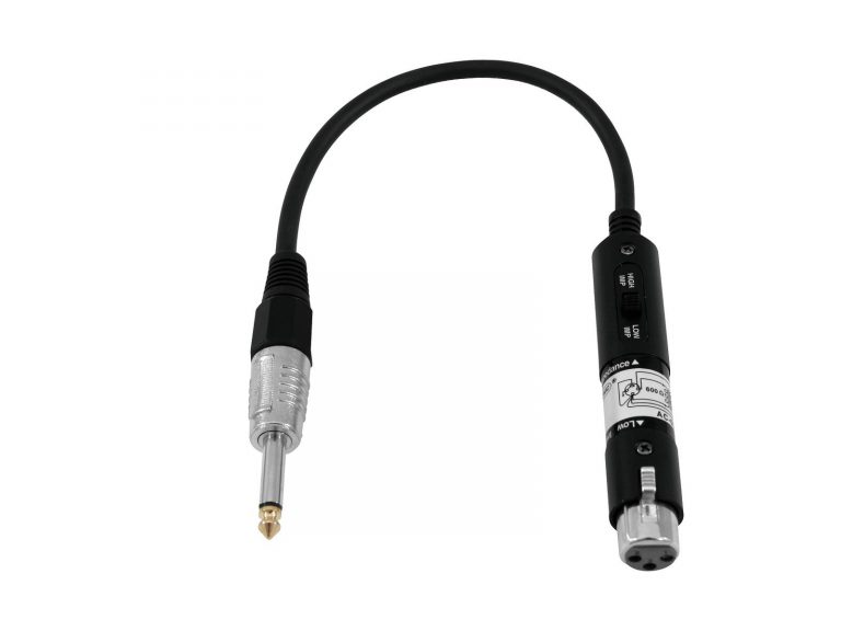 OMNITRONIC Adaptercable XLR(F)/Jack 0.3m bk