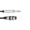 OMNITRONIC Adaptercable XLR(F)/Jack mono 5m bk