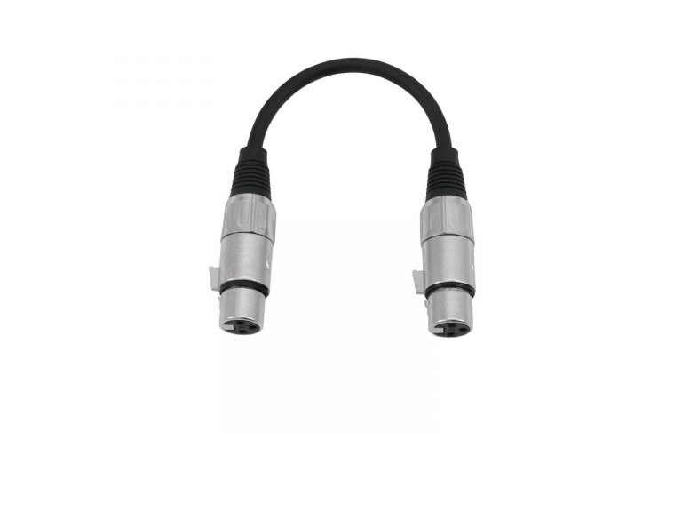 OMNITRONIC Adaptercable XLR(F)/XLR(F) 0.2m bk