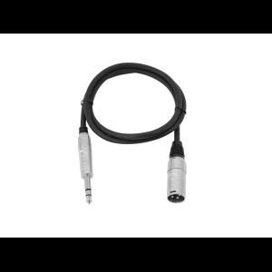 OMNITRONIC Adaptercable XLR(M)/Jack stereo 2m bk