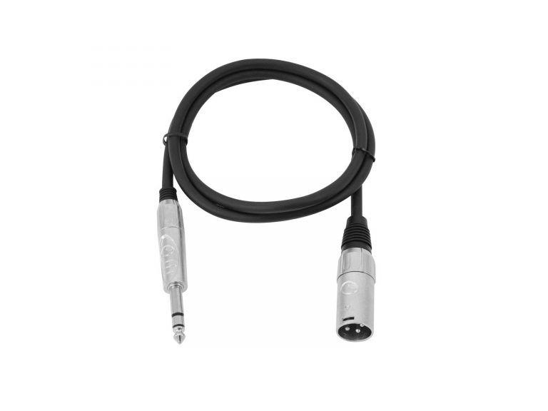 OMNITRONIC Adaptercable XLR(M)/Jack stereo 2m bk