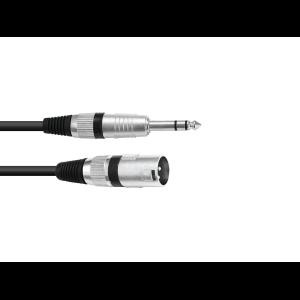 OMNITRONIC Adaptercable XLR(M)/Jack stereo 2m bk