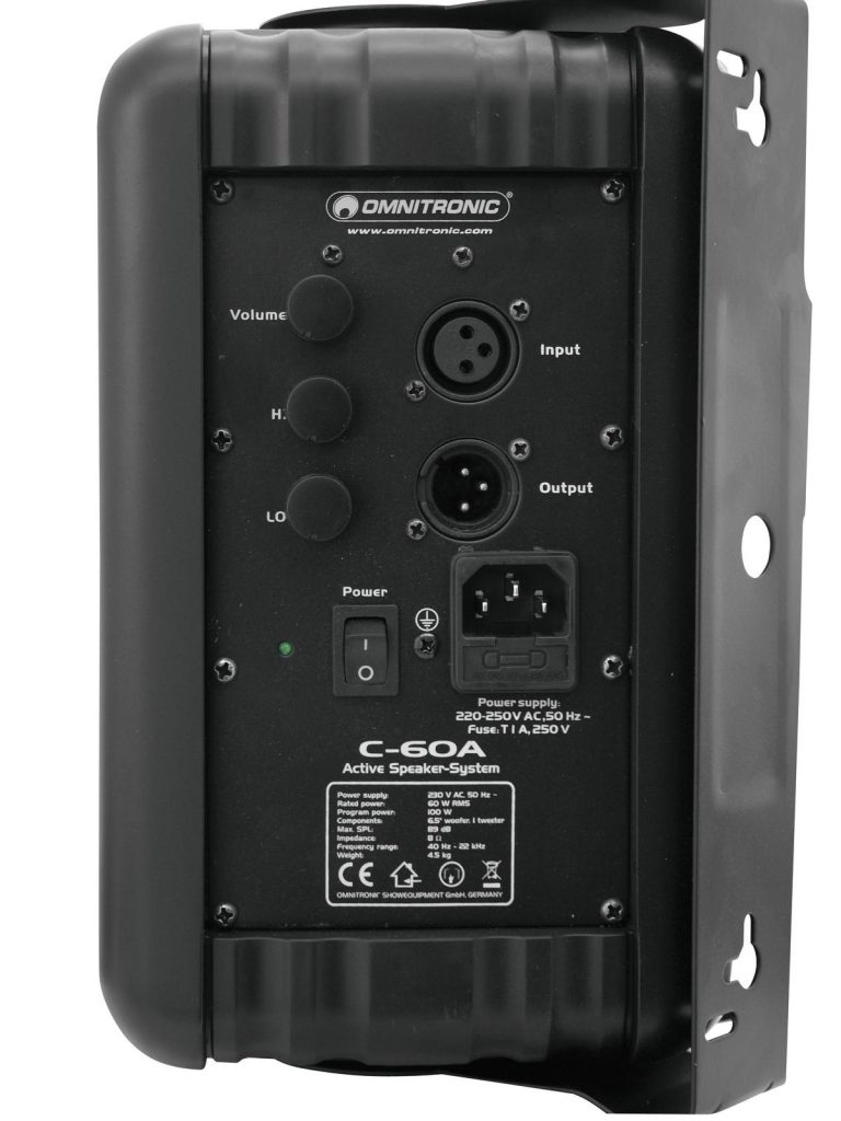 OMNITRONIC C-60A active black 2x