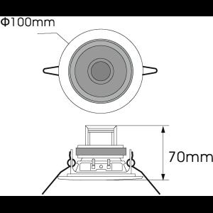 OMNITRONIC CS-2.5G Ceiling Speaker gold