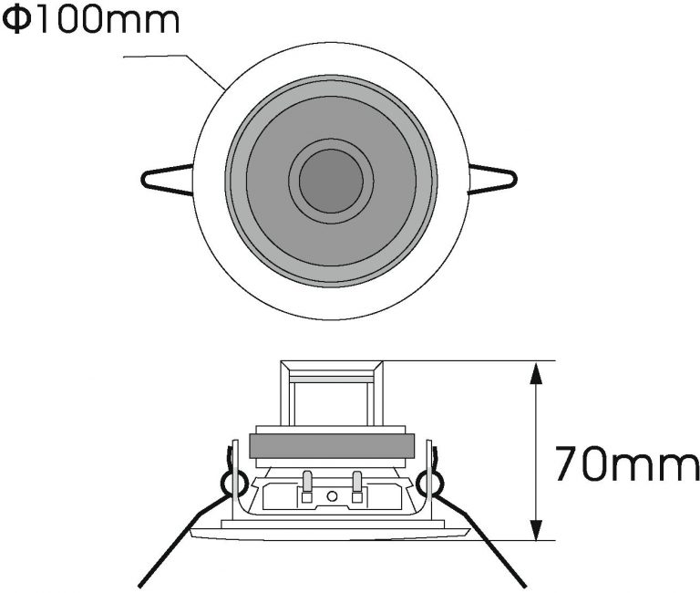 OMNITRONIC CS-2.5G Ceiling Speaker gold