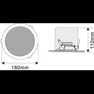 OMNITRONIC CSC-4 Ceiling Speaker