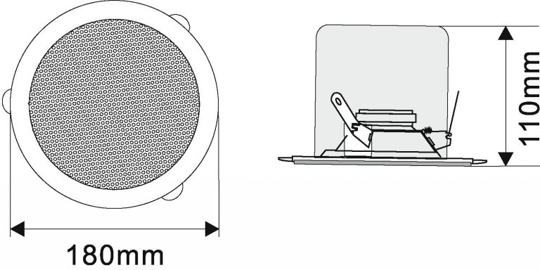 OMNITRONIC CSC-4 Ceiling Speaker