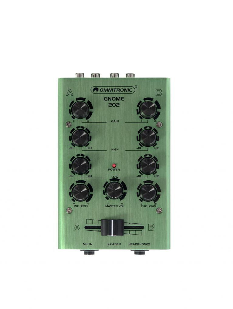 OMNITRONIC GNOME-202 Mini Mixer green