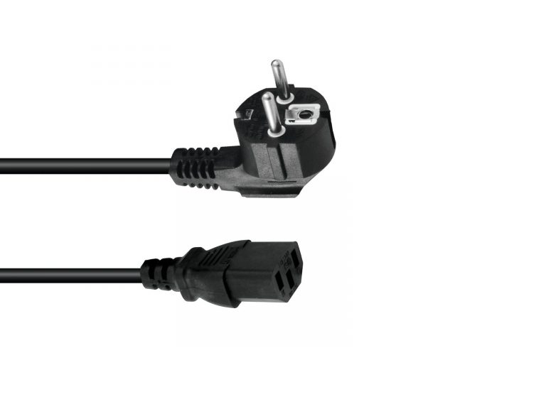 OMNITRONIC IEC Power Cable 3x0.75 1.5m bk