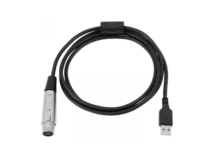 OMNITRONIC Interface Cable USB/XLR(F) 3m black